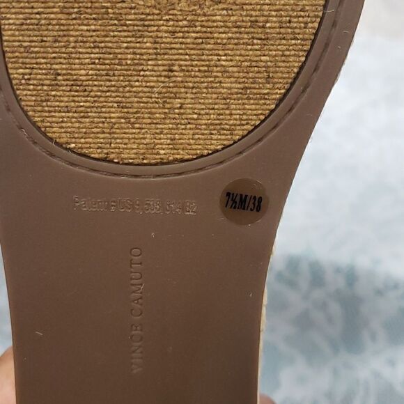 Vince Camuto Carran Espadrilles Sandals Slides NIB Red Size 7.5M - Picture 5 of 10